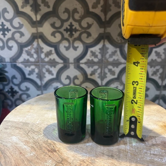 SET OF TWO- JAGERMEISTER SHOT GLASSES-GREEN - Picture 5 of 5